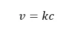k – константа скорости.